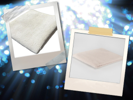 25/51.hét - Last minute ajándékötletek - Fürdőlepedő (70*140) HOMOK + Kozmetikai (25*25) HOMOK