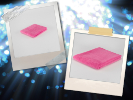 25/51.hét - Last minute ajándékötletek - Fürdőlepedő (70*140) PINK + Kozmetikai (25*25) PINK