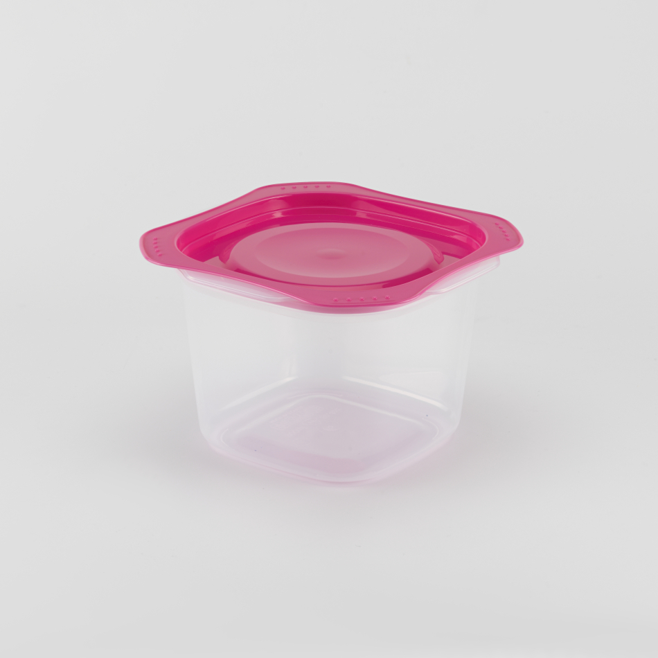 26/15.hét - Tavaszi virágzás - 900 ml Magas Frissentartó PINK fedővel