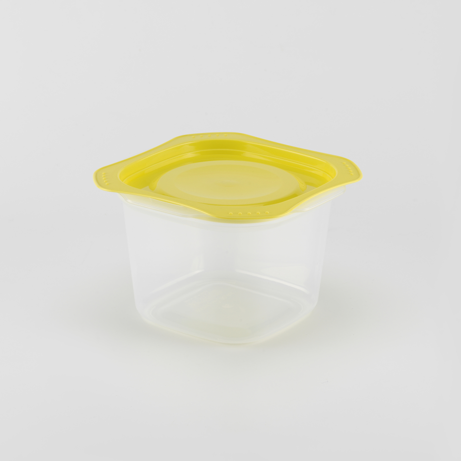 26/15.hét - Tavaszi virágzás - 900 ml Magas Frissentartó ZÖLD fedővel